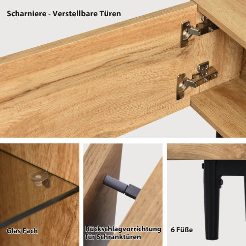 TV Lowboard mit Holzmaserung