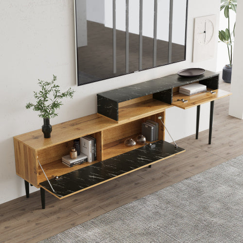Exclusives Naturholz Tv-Board mit wunderschönem schlichten Design