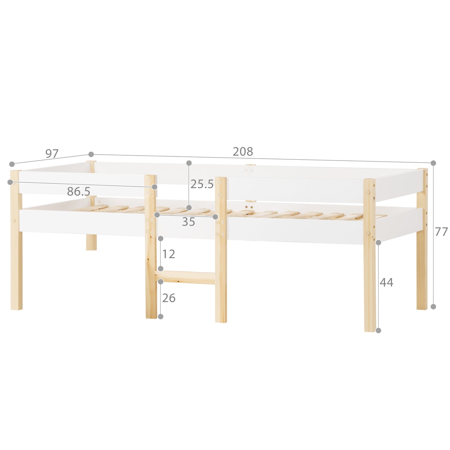 Kinderhochbett  90cmx190cm