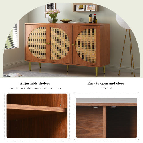 Designer-Kommode in Walnuss