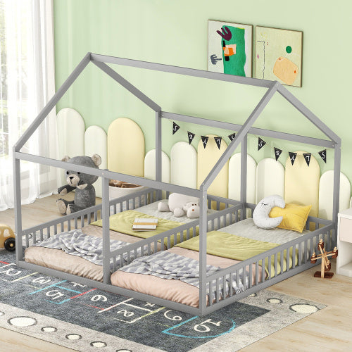 2-in-1 Hausbodenbett