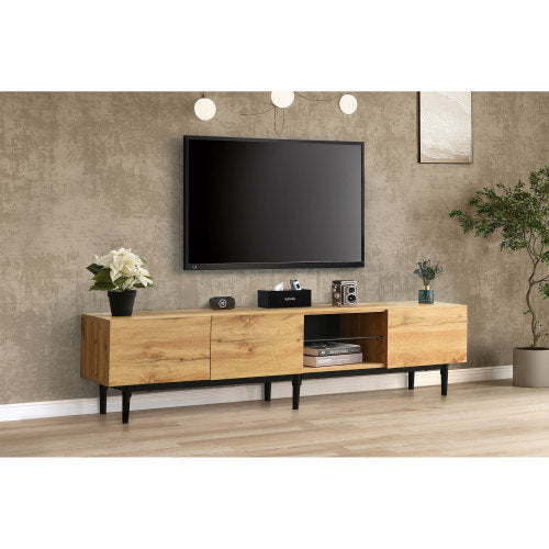 TV Lowboard mit Holzmaserung