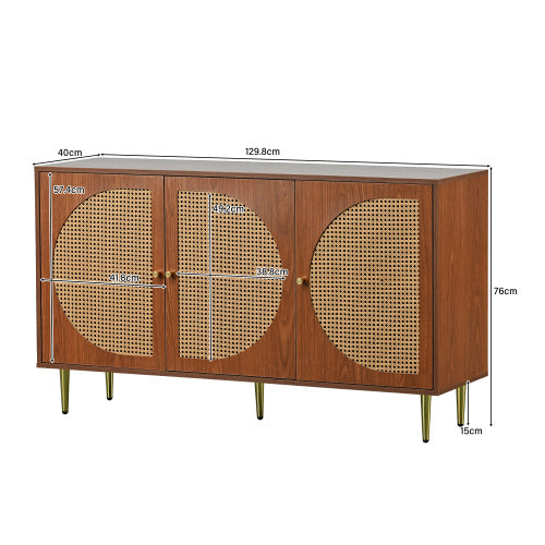 Designer-Kommode in Walnuss