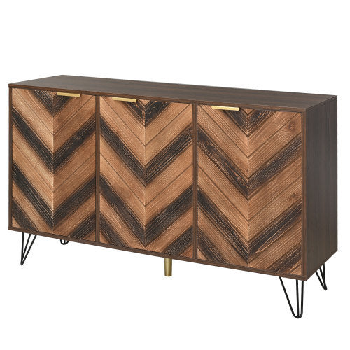Einzigartiges dreitüriges Sideboard