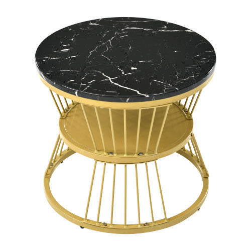 Couchtisch in Marmoroptik und einzigartigem Design