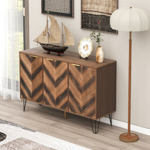 Einzigartiges dreitüriges Sideboard