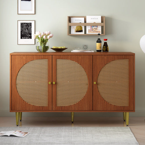 Designer-Kommode in Walnuss