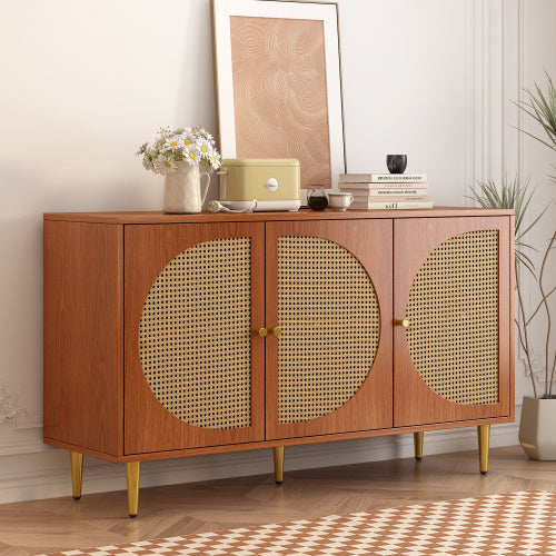Designer-Kommode in Walnuss